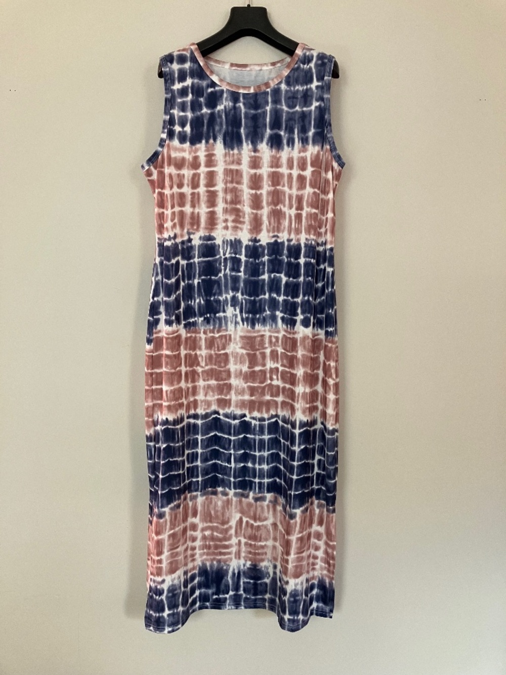Shein Lightweight Sleeveless Knit Abstract Print Dress XL